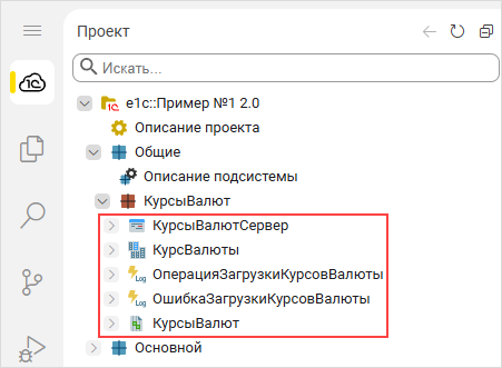 Элементы и компоненты пакета
