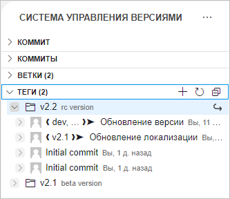 Группа «Теги»