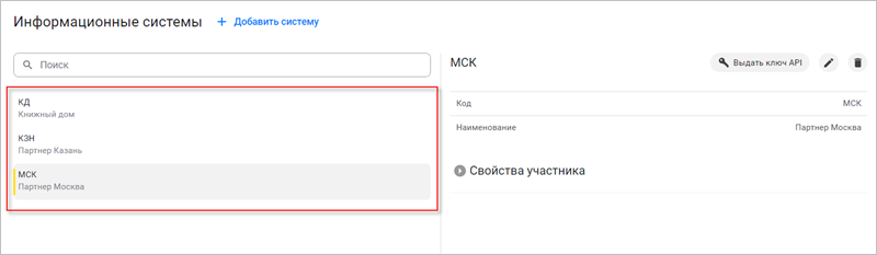 Список информационных систем