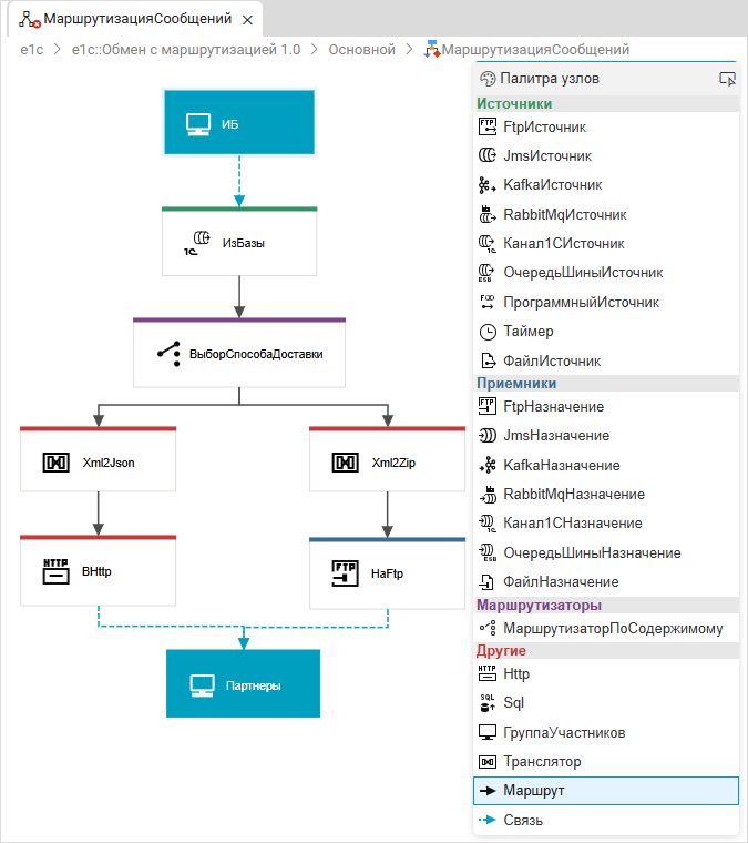 Добавление маршрутов