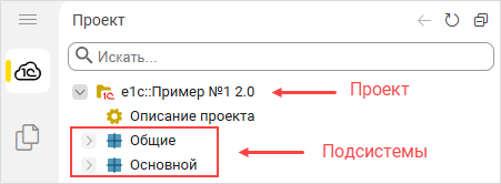 Подсистемы проекта