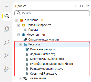 Ресурсы подсистемы