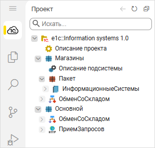 Структура проекта в навигаторе проекта